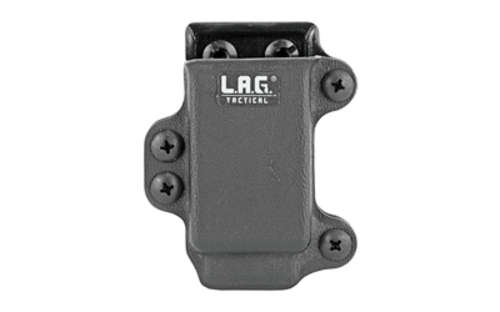 Holsters L.A.G. Tactical Inc. Single Pistol Magazine Carrier LAG SPMC MAG CARRIER 9/40 SLIM BLK • Model: Single Pistol Magazine Carrier